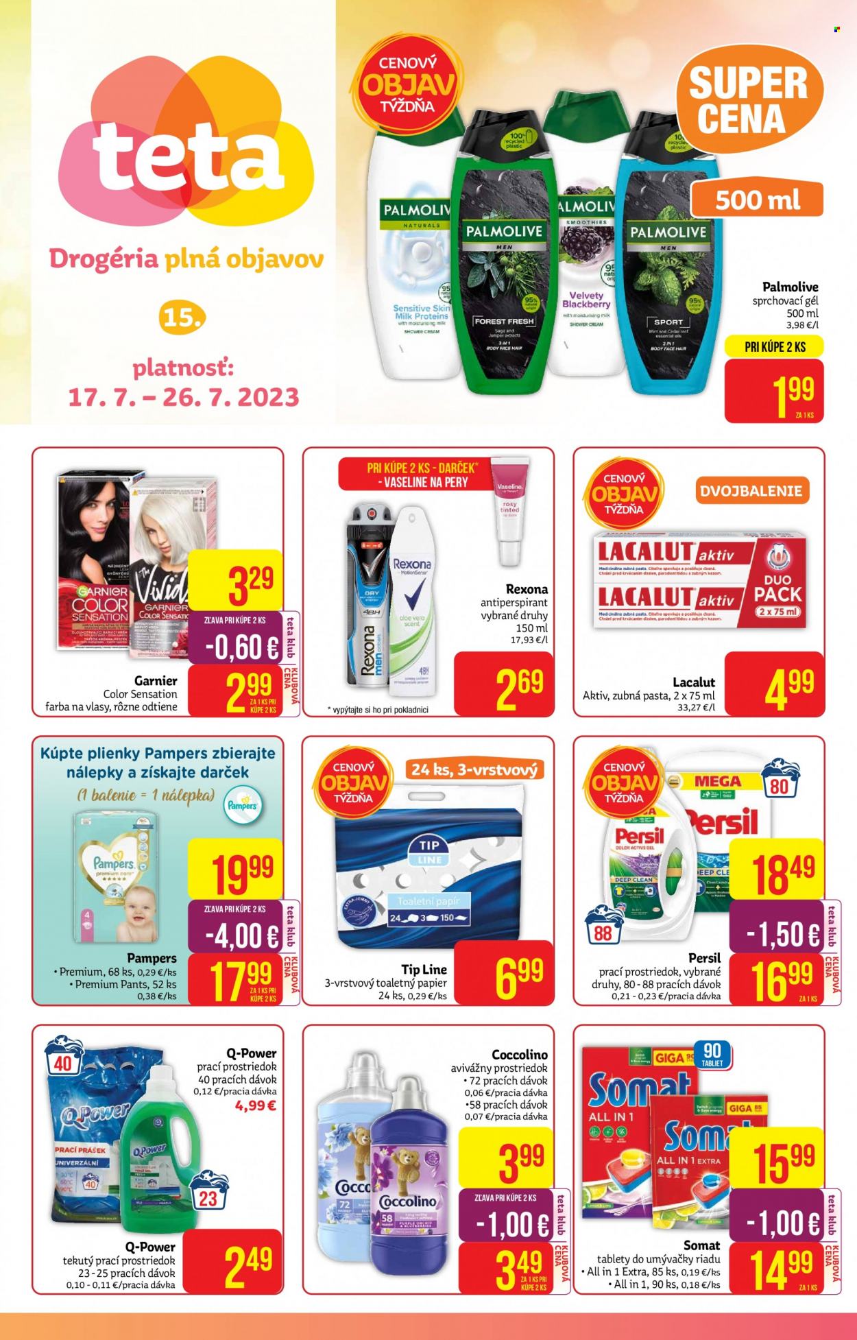 Leták Teta drogerie - 17.7.2023 - 26.7.2023. Strana 1