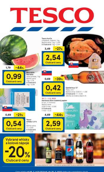 Leták TESCO - 19.7.2023 - 25.7.2023.