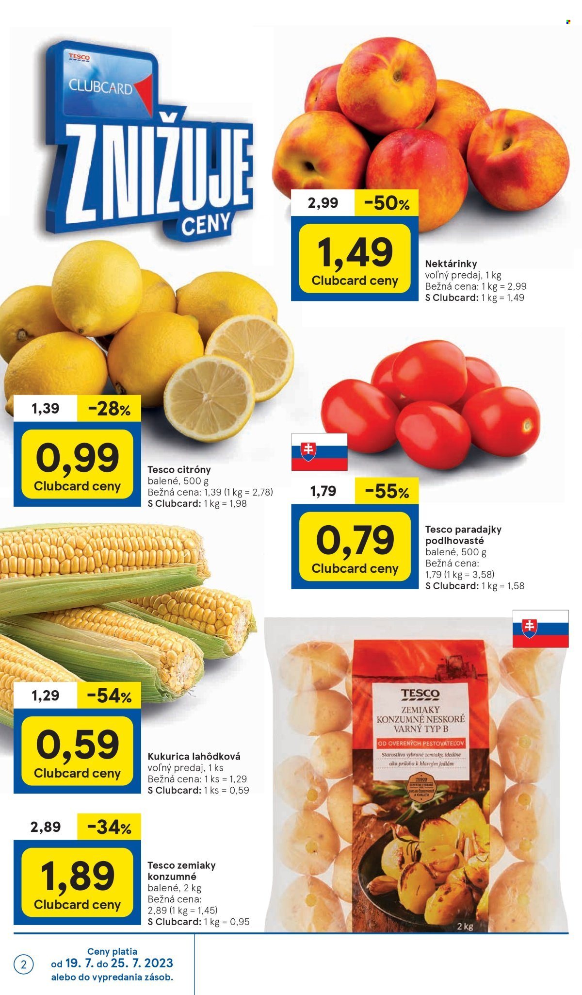 Leták TESCO - 19.7.2023 - 25.7.2023. Strana 2