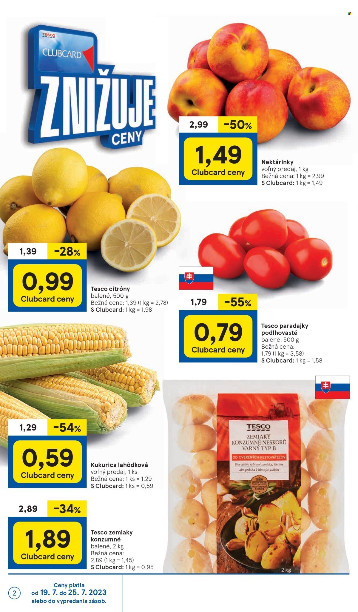Leták TESCO supermarket - 19.7.2023 - 25.7.2023. Strana 2