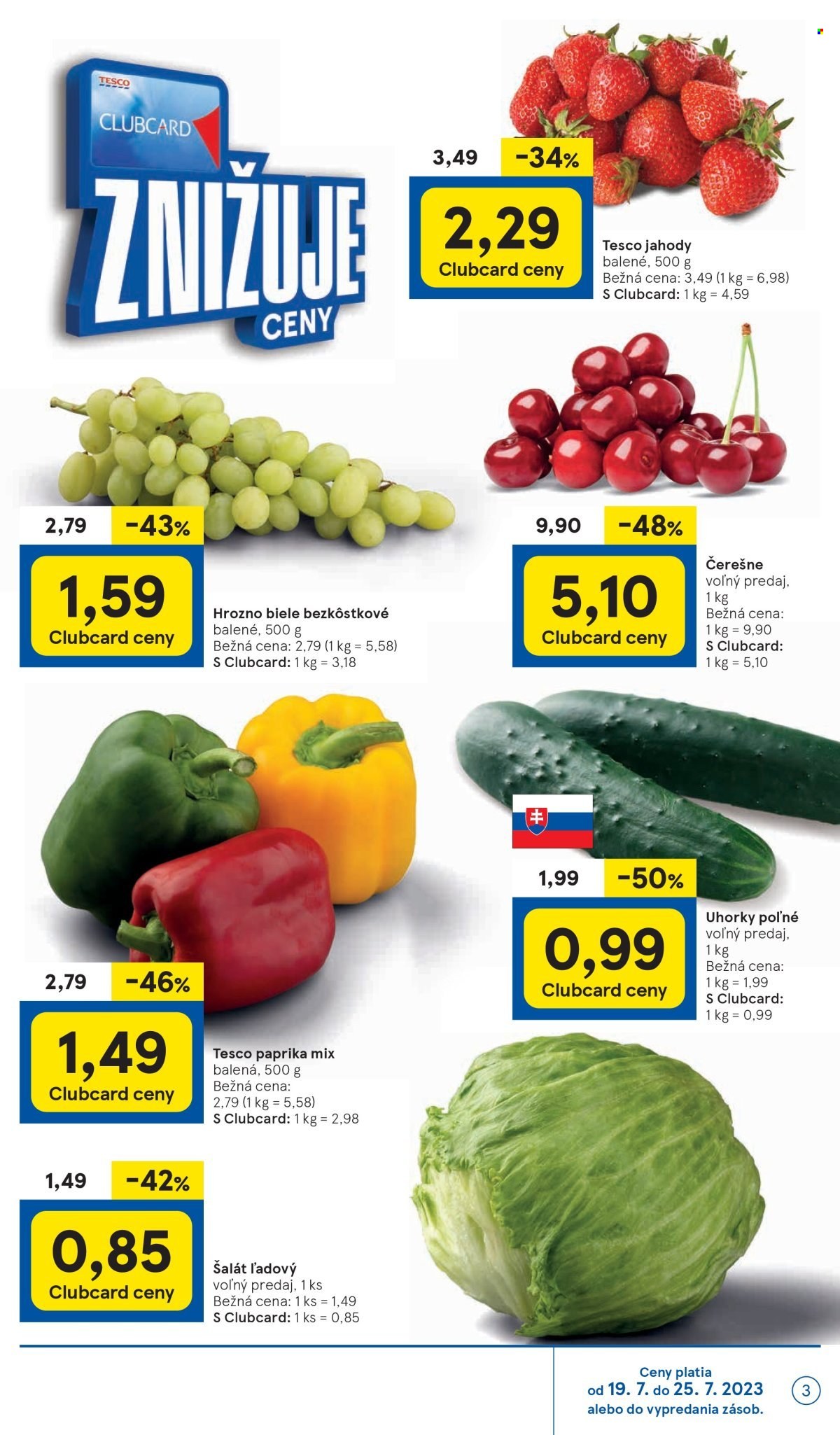 Leták TESCO supermarket - 19.7.2023 - 25.7.2023. Strana 3