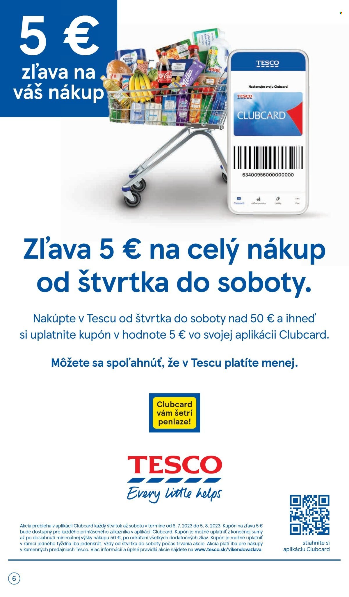 Leták TESCO supermarket - 19.7.2023 - 25.7.2023. Strana 6