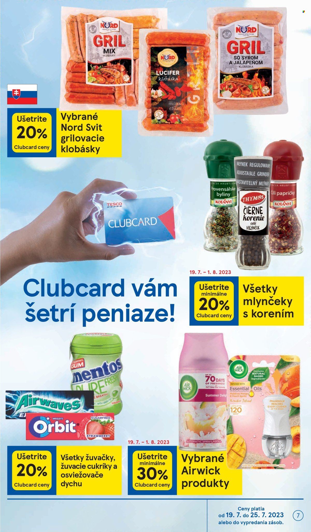 Leták TESCO supermarket - 19.7.2023 - 25.7.2023. Strana 7