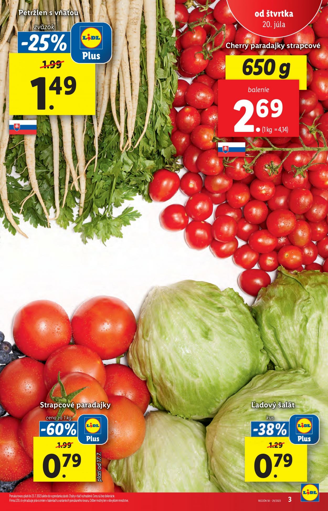 Leták Lidl - 20.7.2023 - 23.7.2023. Strana 3