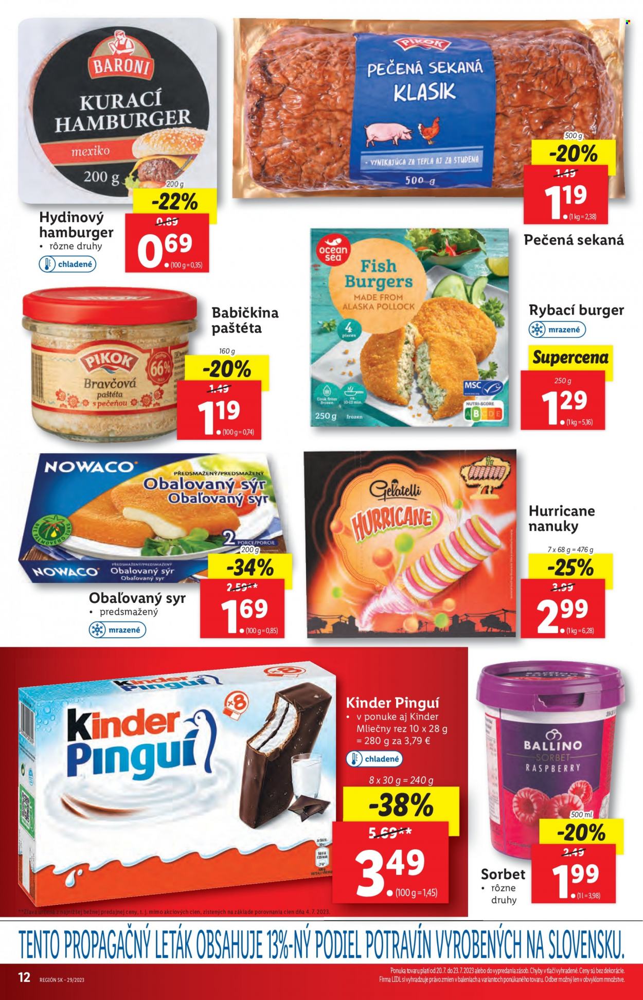 Leták Lidl - 20.7.2023 - 23.7.2023. Strana 12