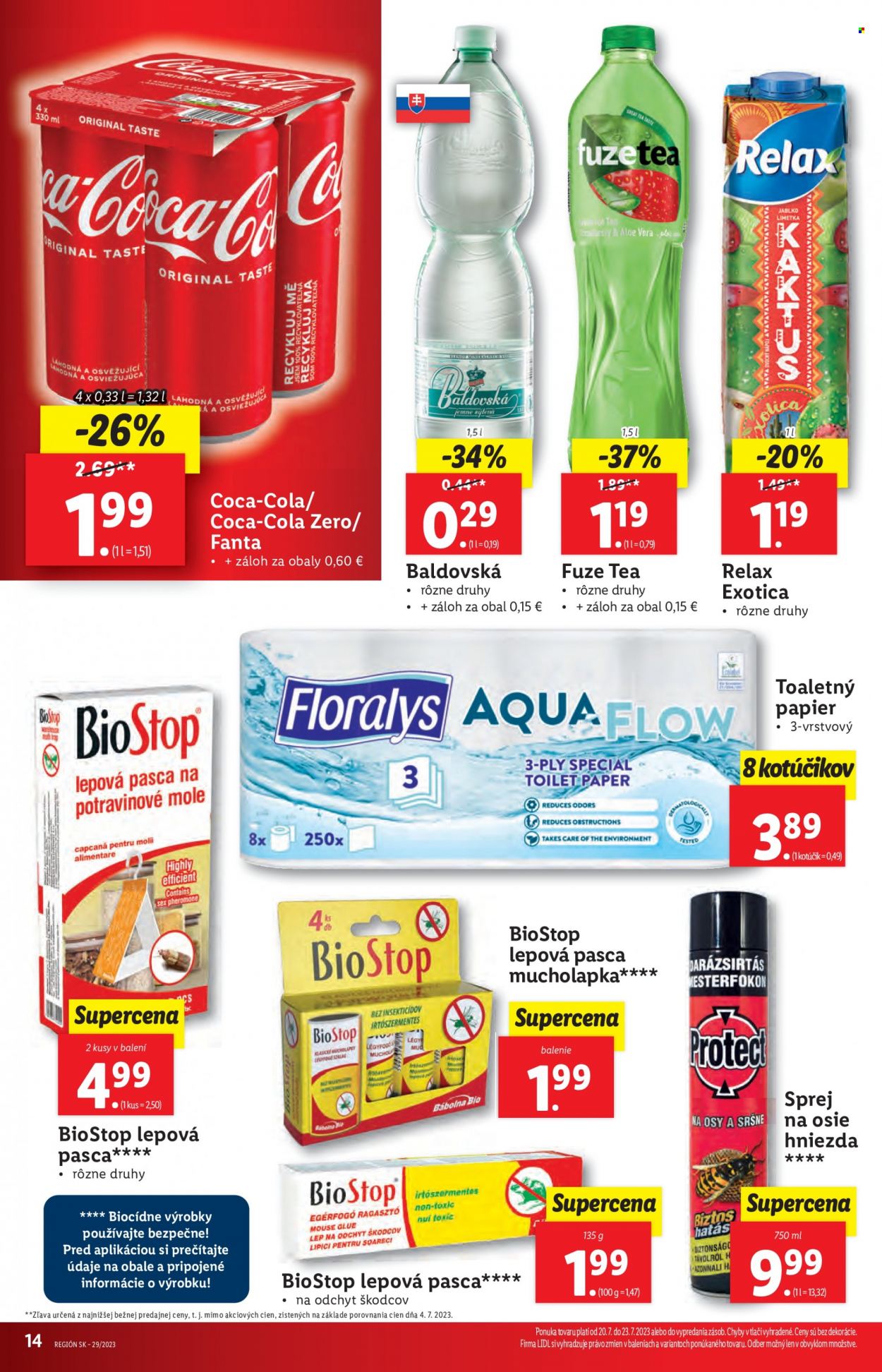 Leták Lidl - 20.7.2023 - 23.7.2023. Strana 14