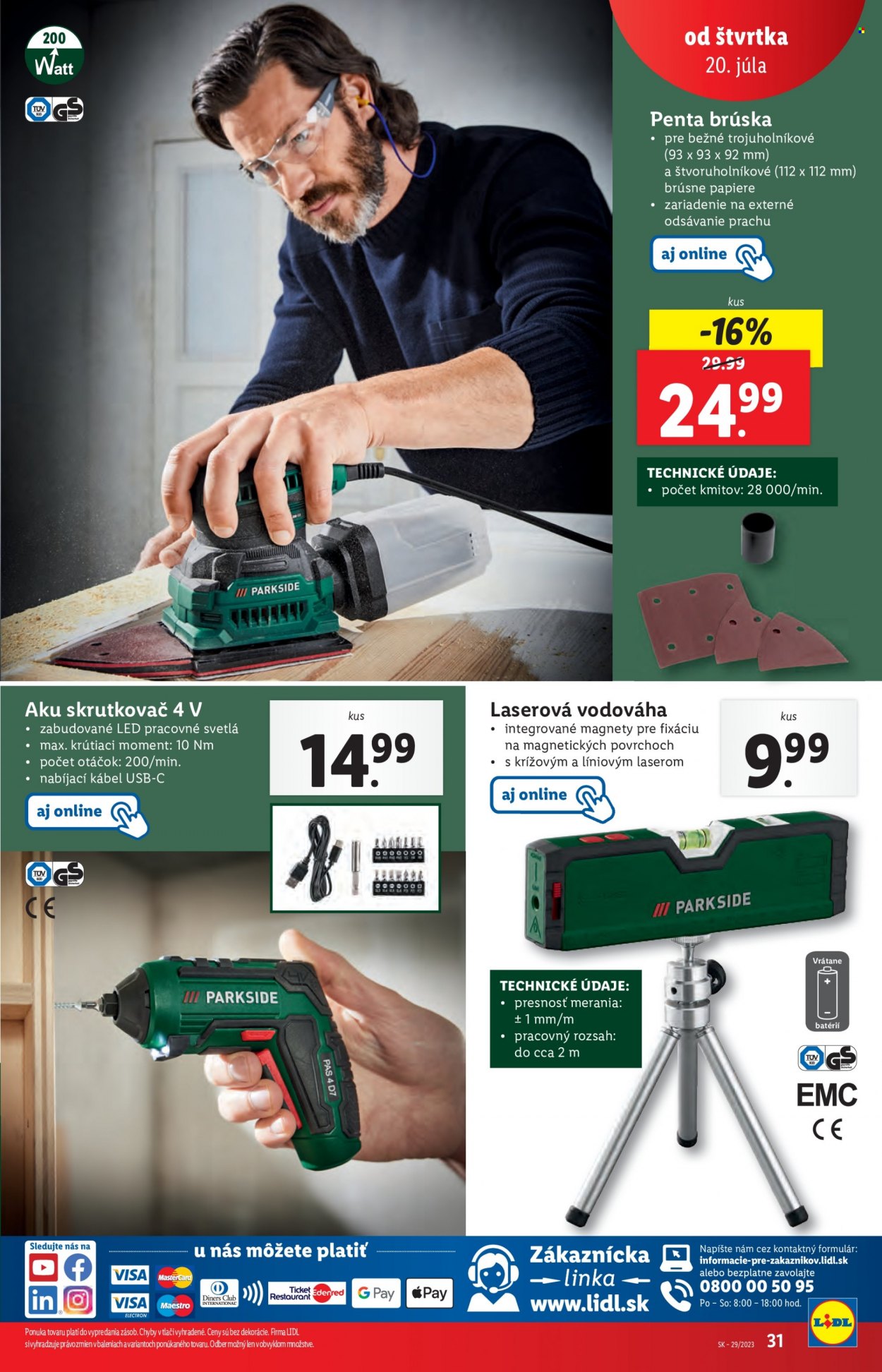 Leták Lidl - 20.7.2023 - 23.7.2023. Strana 31