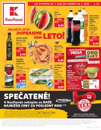 Leták Kaufland - 20.7.2023 - 26.7.2023.