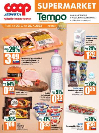 Leták COOP Jednota - 20.7.2023 - 26.7.2023.