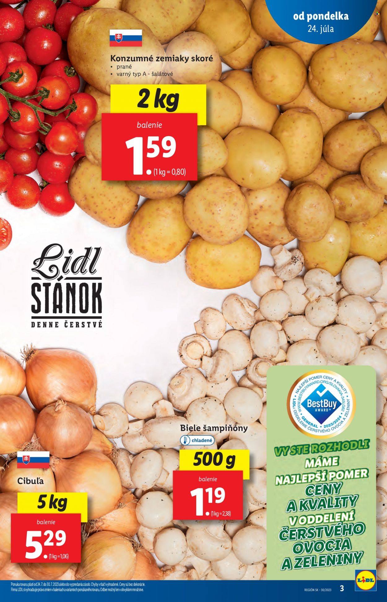 Leták Lidl - 24.7.2023 - 30.7.2023. Strana 3