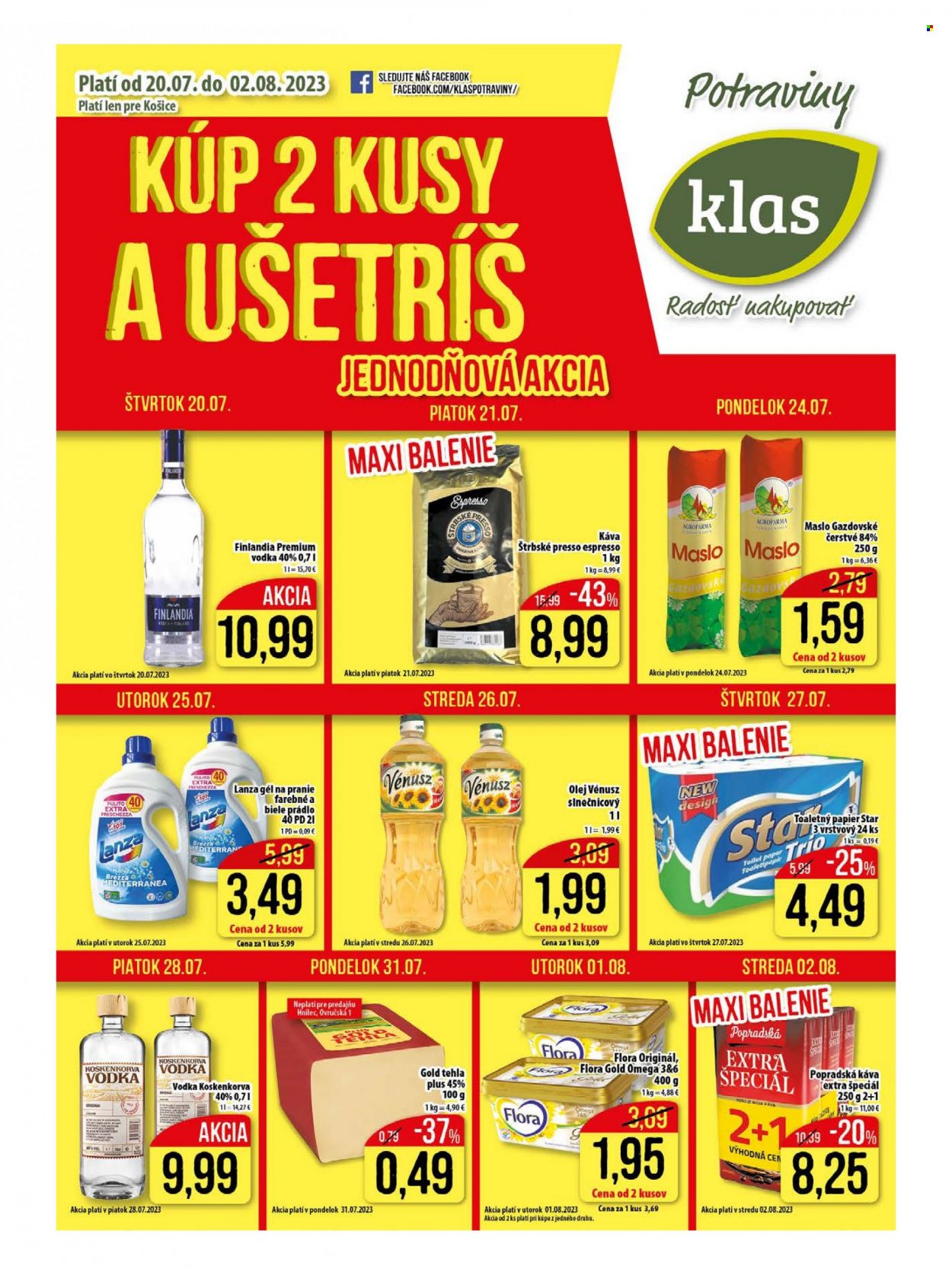 Leták Klas - 20.7.2023 - 2.8.2023. Strana 1