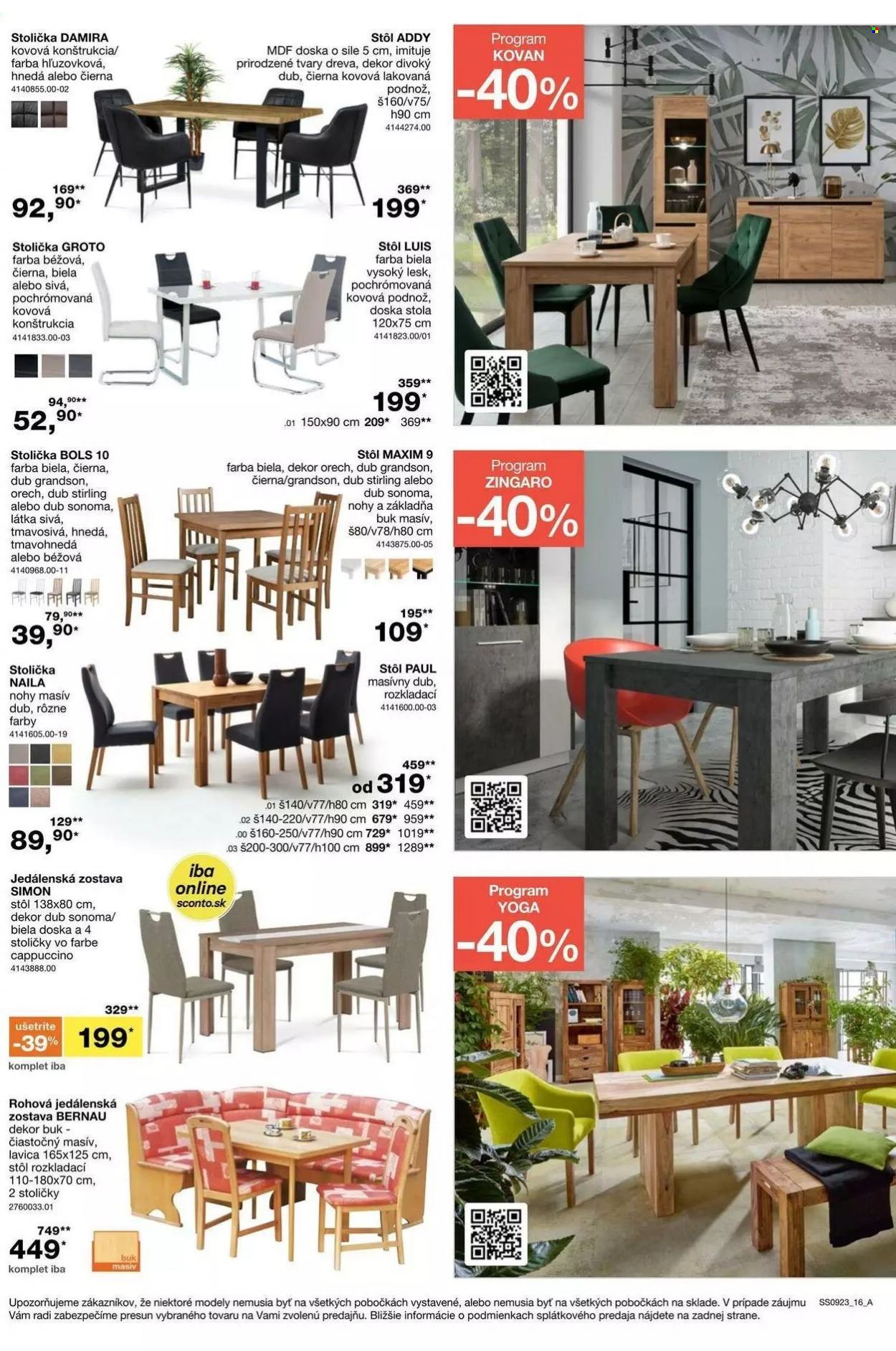 Leták Sconto nábytok - 19.7.2023 - 30.7.2023. Strana 16