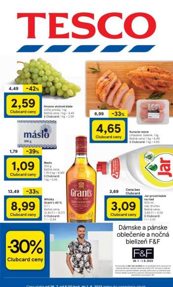 Leták TESCO - 26.7.2023 - 1.8.2023.