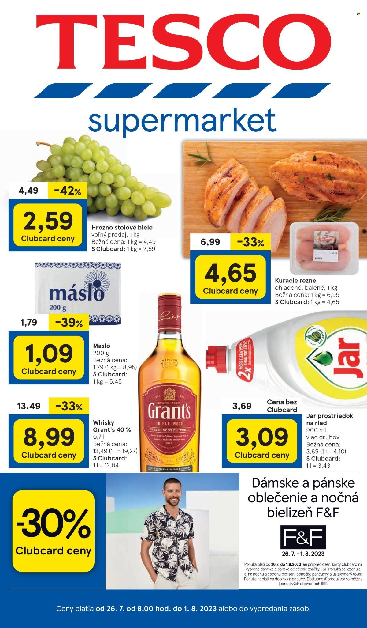Leták TESCO supermarket - 26.7.2023 - 1.8.2023. Strana 1