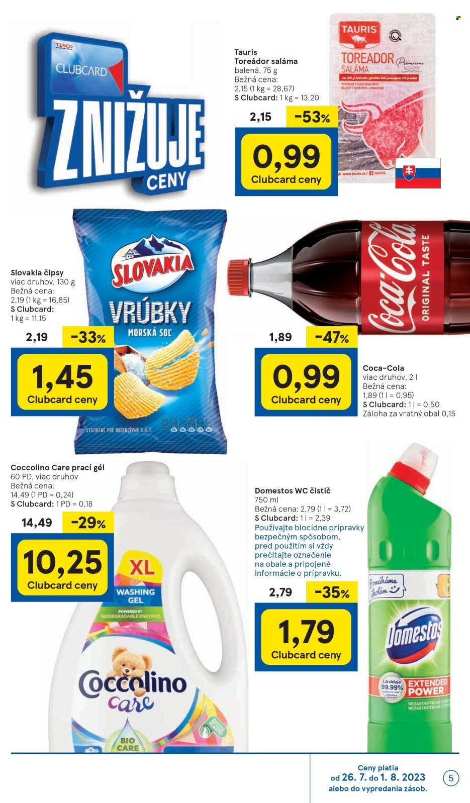 Leták TESCO supermarket - 26.7.2023 - 1.8.2023. Strana 5