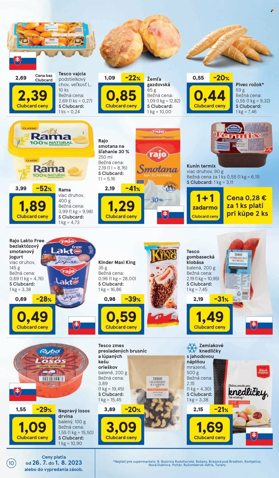 Leták TESCO supermarket - 26.7.2023 - 1.8.2023. Strana 10