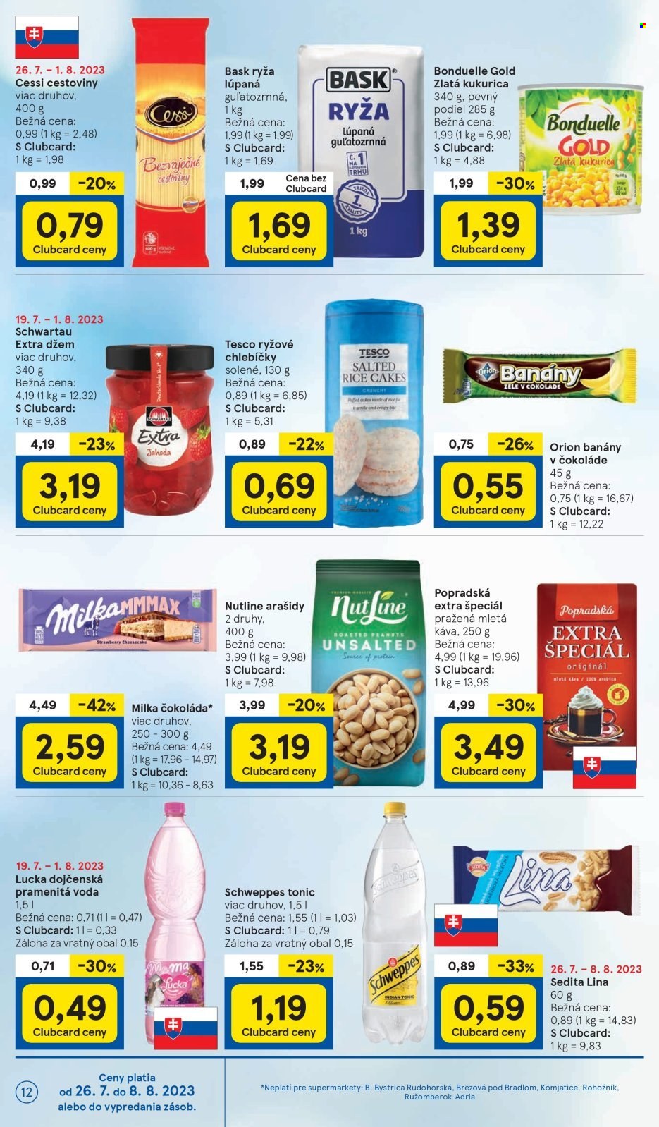 Leták TESCO supermarket - 26.7.2023 - 1.8.2023. Strana 12