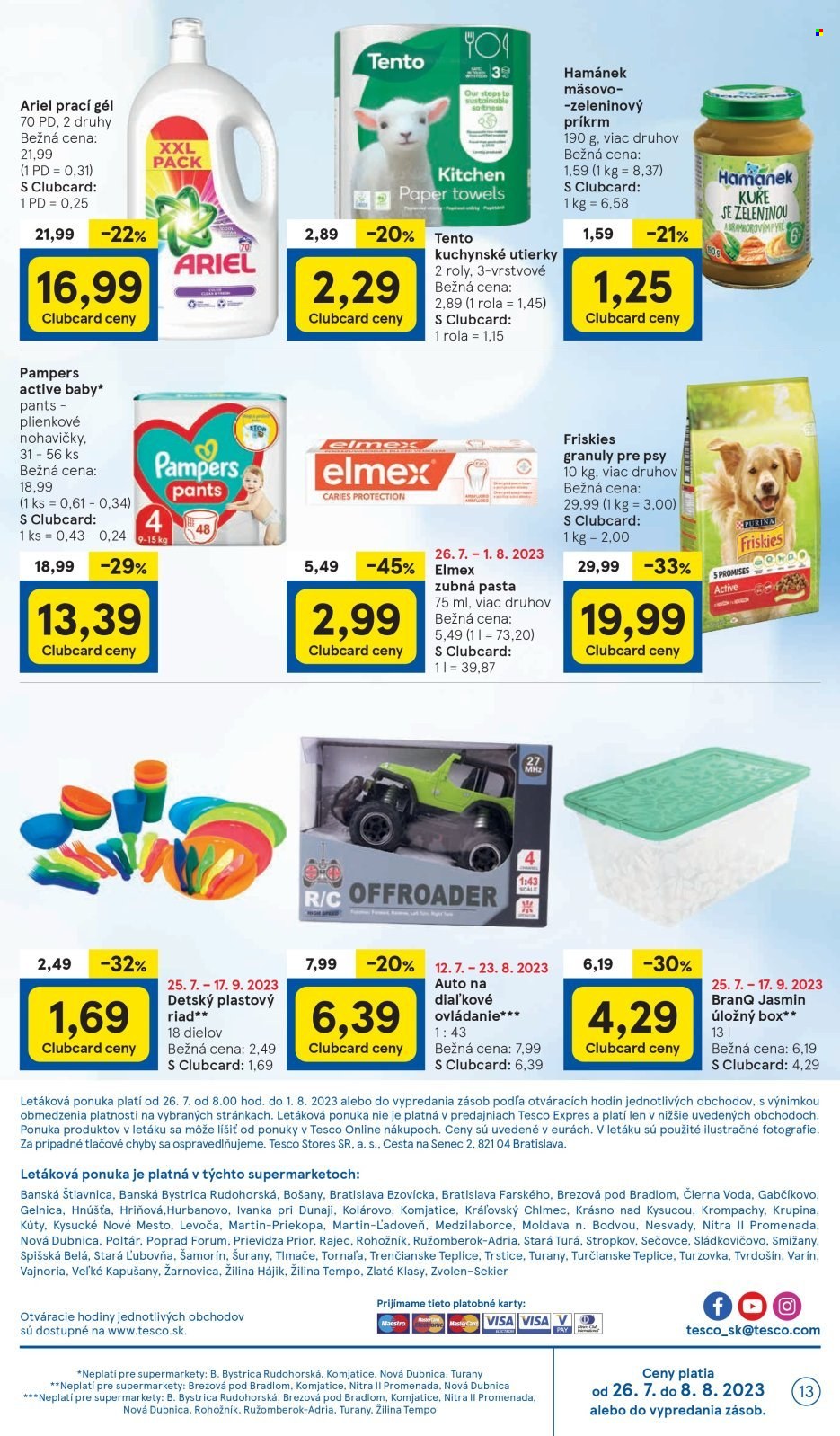 Leták TESCO supermarket - 26.7.2023 - 1.8.2023. Strana 13