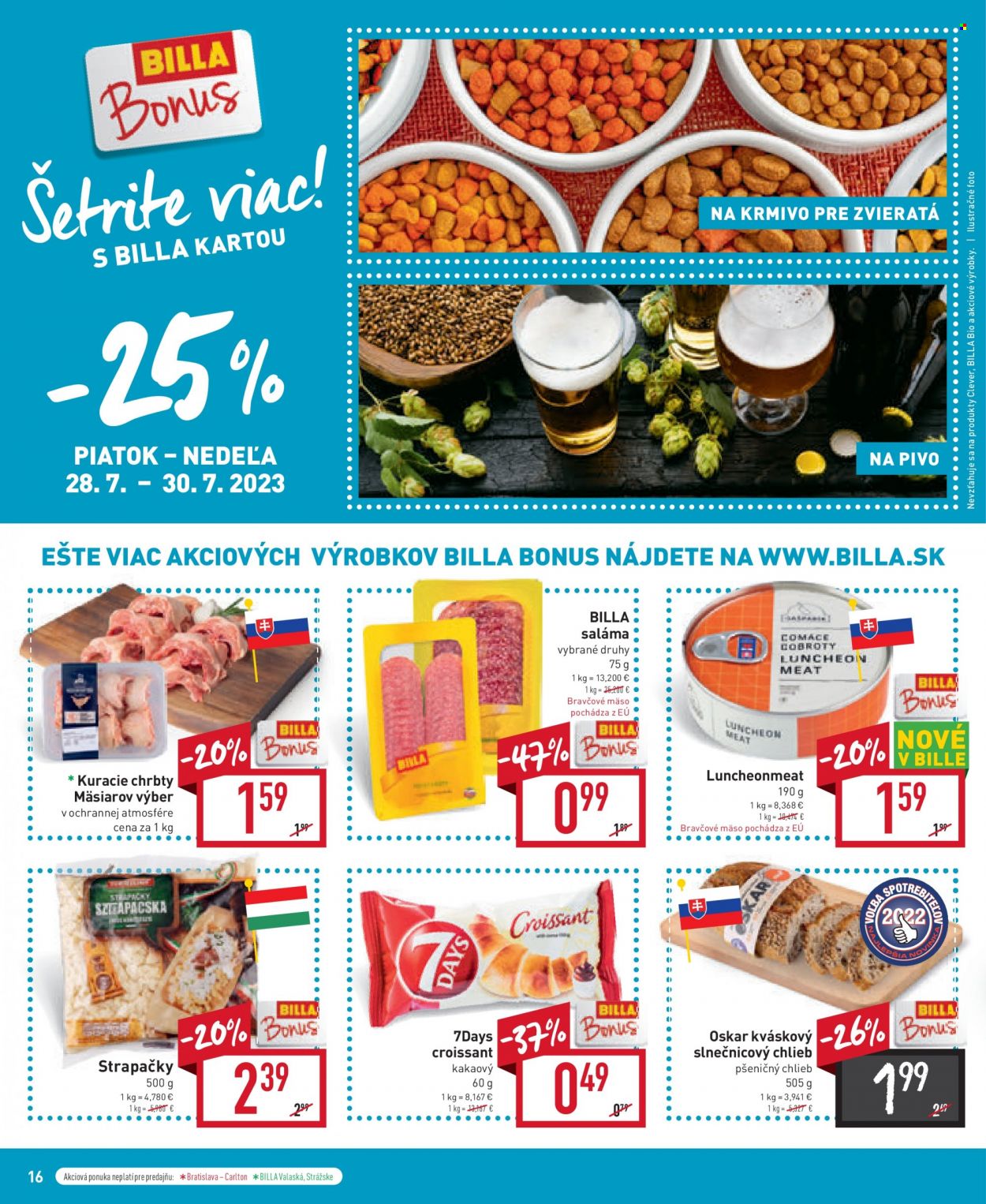 Leták Billa - 26.7.2023 - 1.8.2023. Strana 16