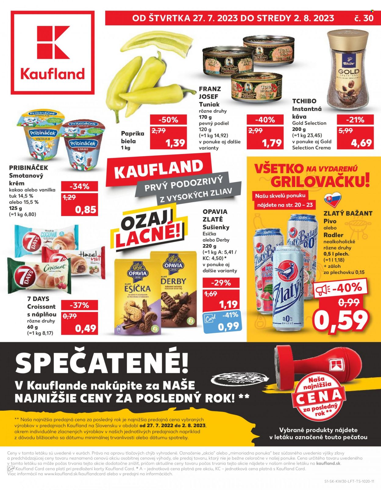 Leták Kaufland - 27.7.2023 - 2.8.2023. Strana 1