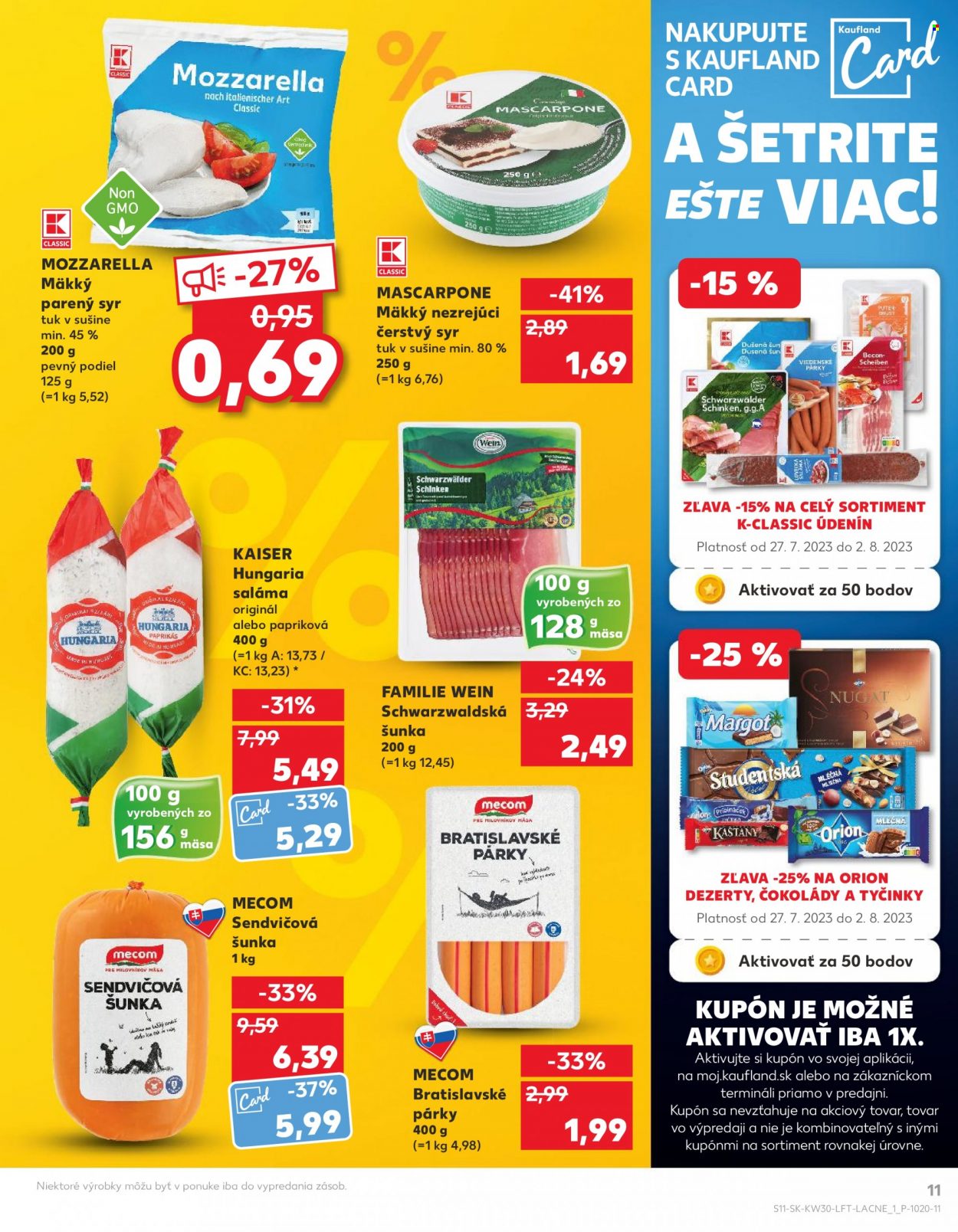 Leták Kaufland - 27.7.2023 - 2.8.2023. Strana 11