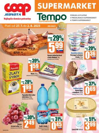 Leták COOP Jednota - 27.7.2023 - 2.8.2023.
