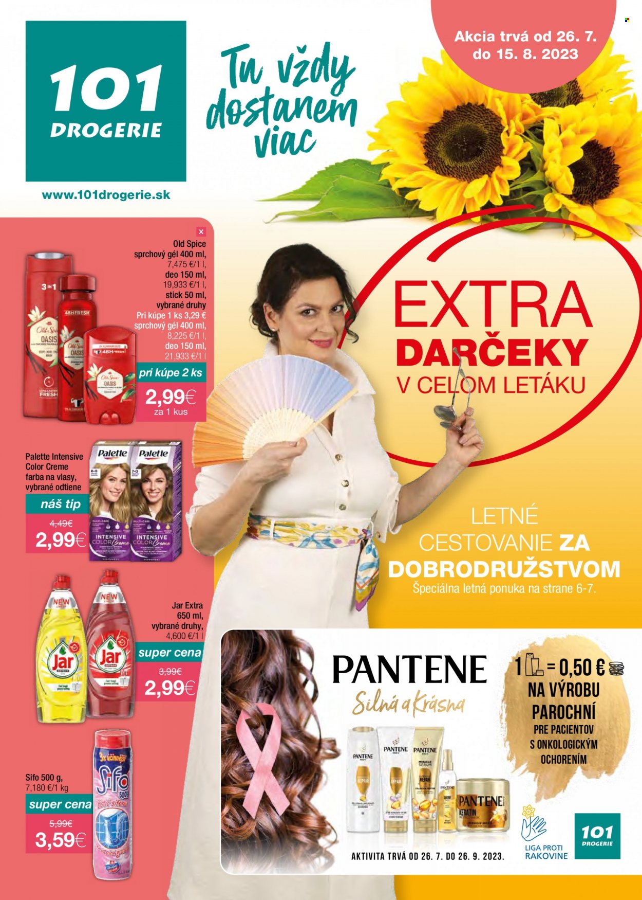 Leták 101 Drogerie - 26.7.2023 - 15.8.2023. Strana 1