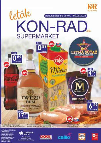 Leták KON-RAD - 26.7.2023 - 9.8.2023.