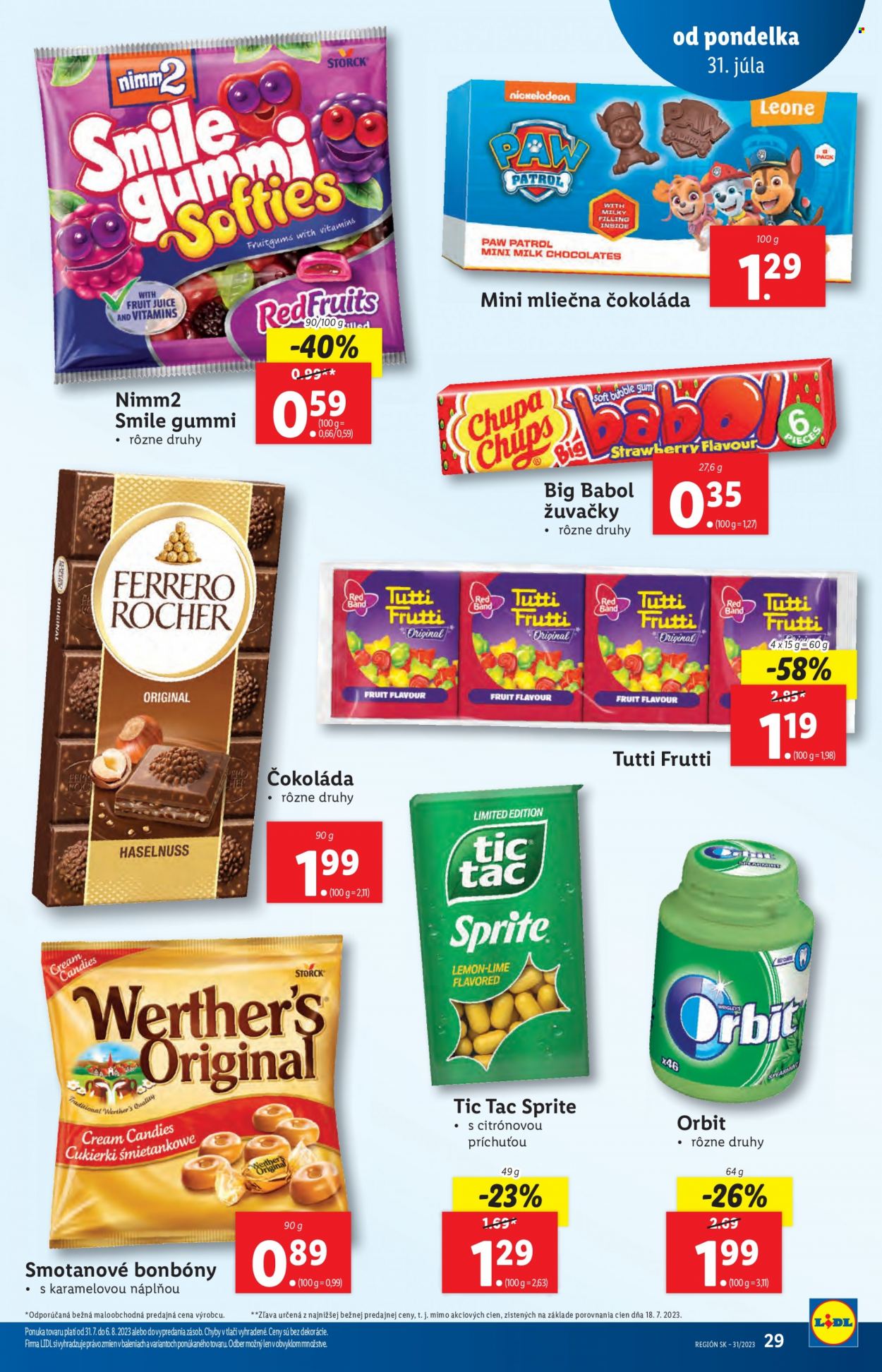 Leták Lidl - 31.7.2023 - 6.8.2023. Strana 29