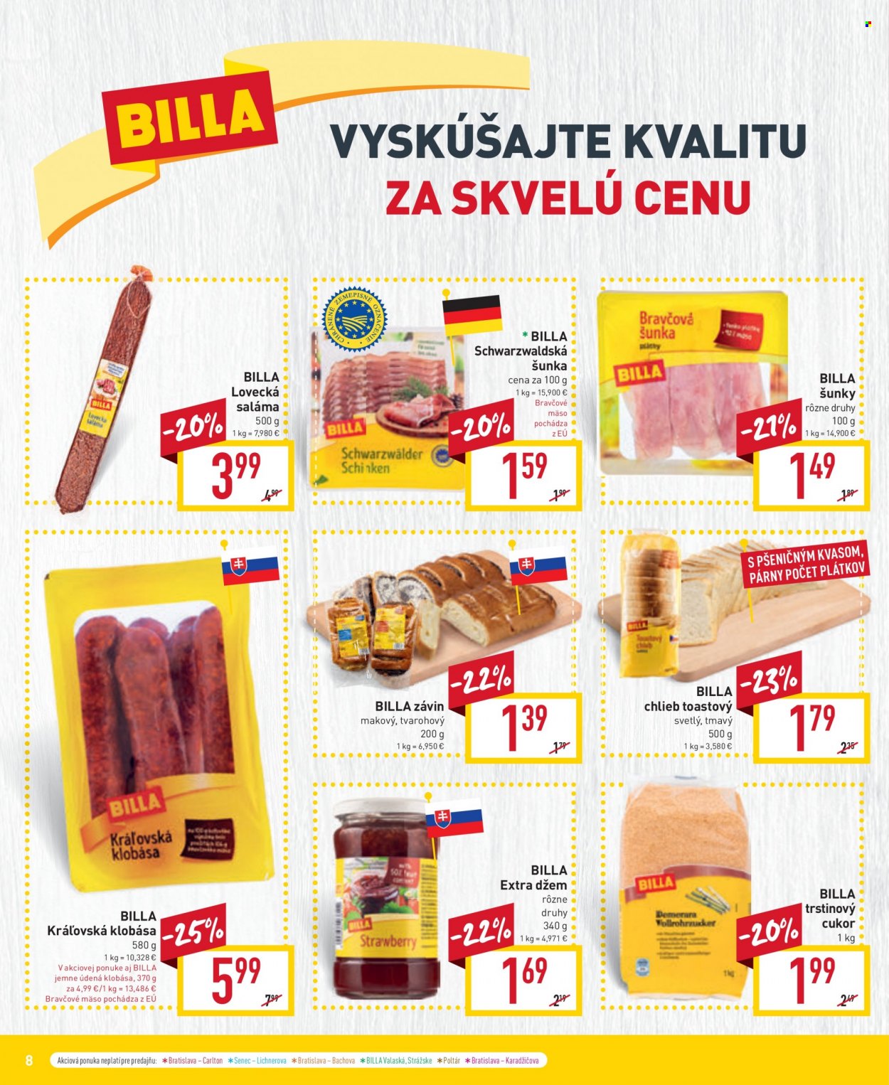Leták Billa - 2.8.2023 - 8.8.2023. Strana 8
