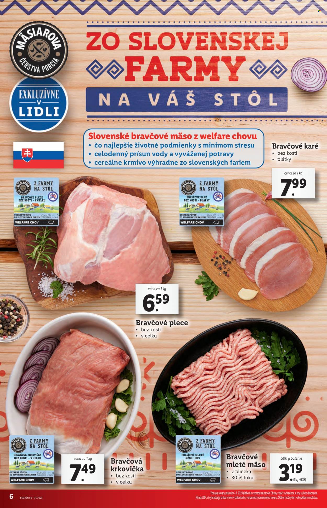 Leták Lidl - 3.8.2023 - 6.8.2023. Strana 6
