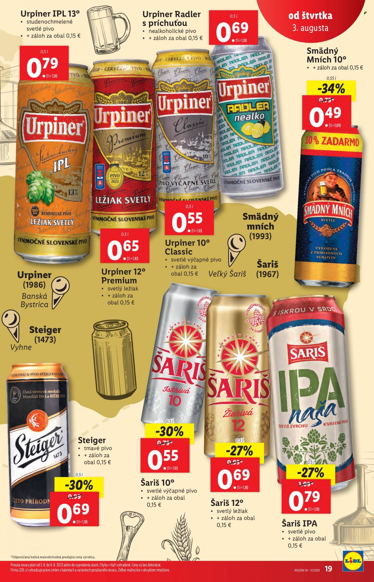 Leták Lidl - 3.8.2023 - 6.8.2023. Strana 19