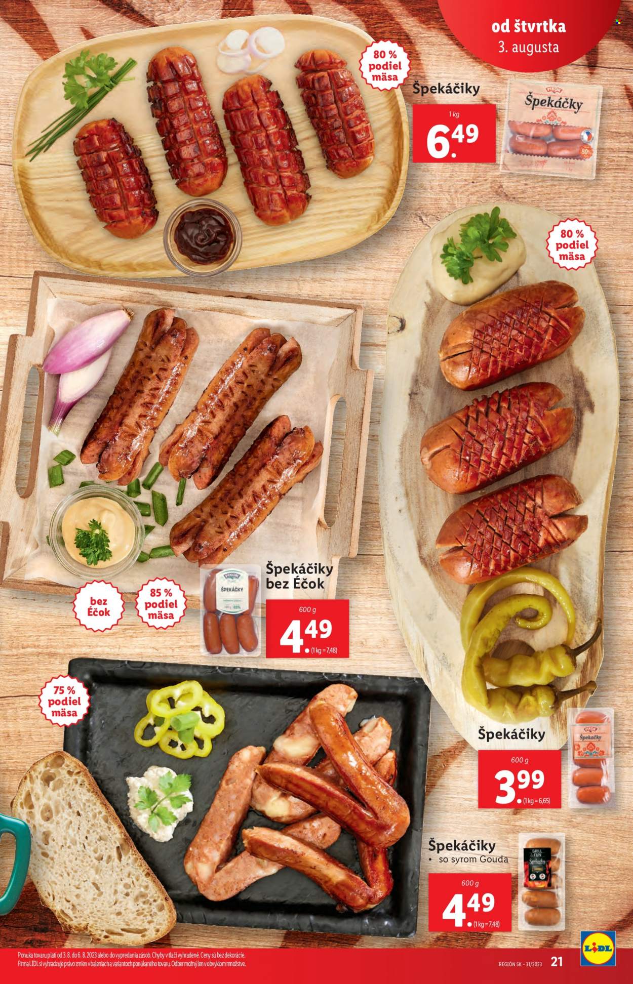 Leták Lidl - 3.8.2023 - 6.8.2023. Strana 21