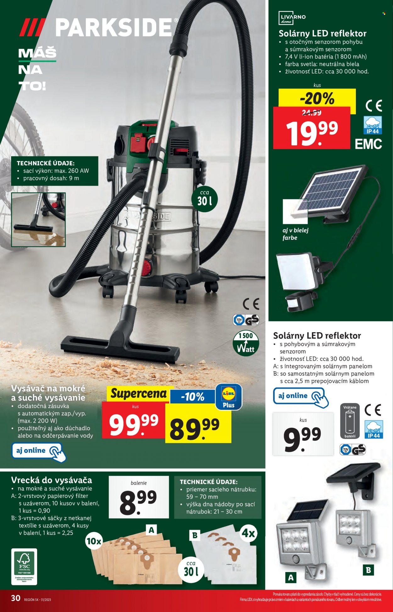 Leták Lidl - 3.8.2023 - 6.8.2023. Strana 30