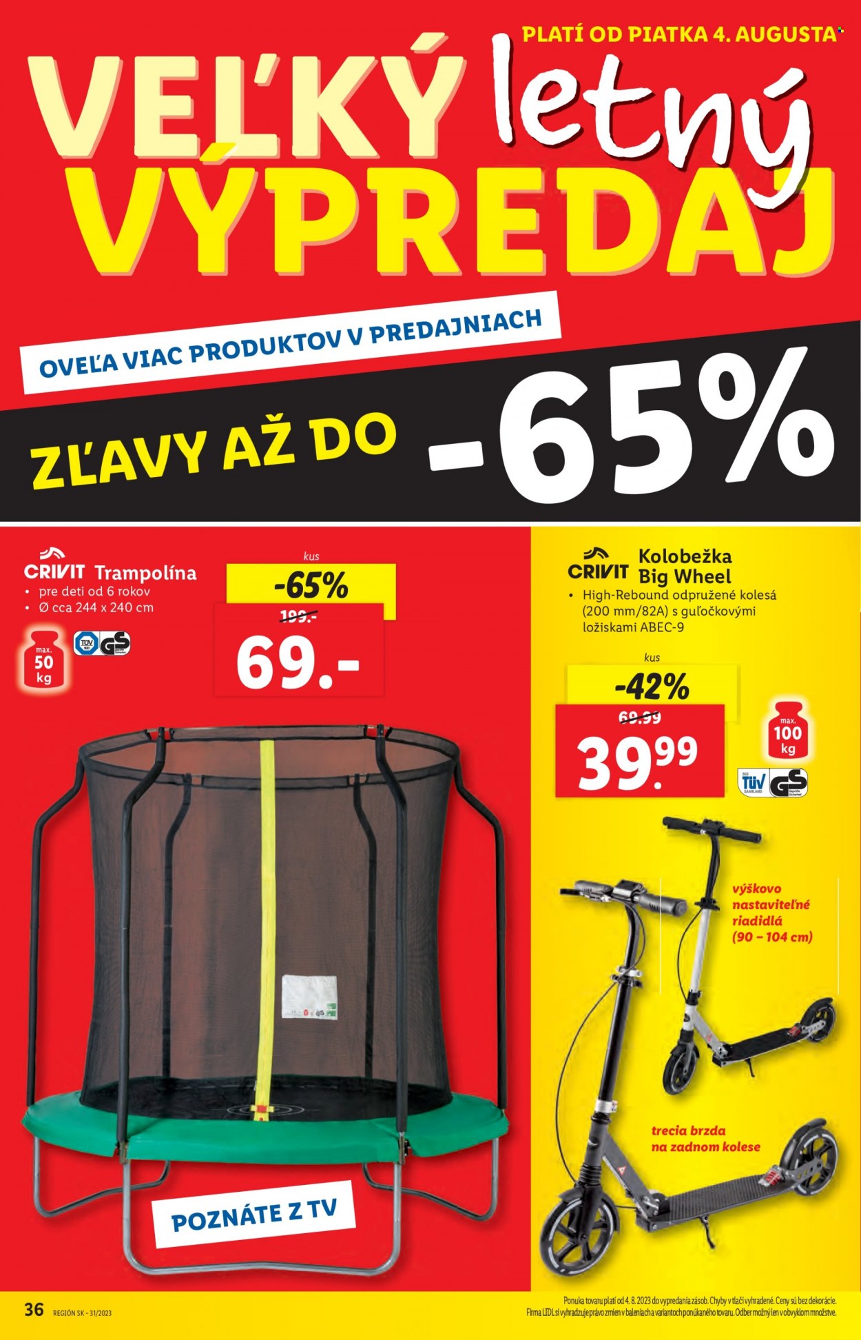 Leták Lidl - 3.8.2023 - 6.8.2023. Strana 38