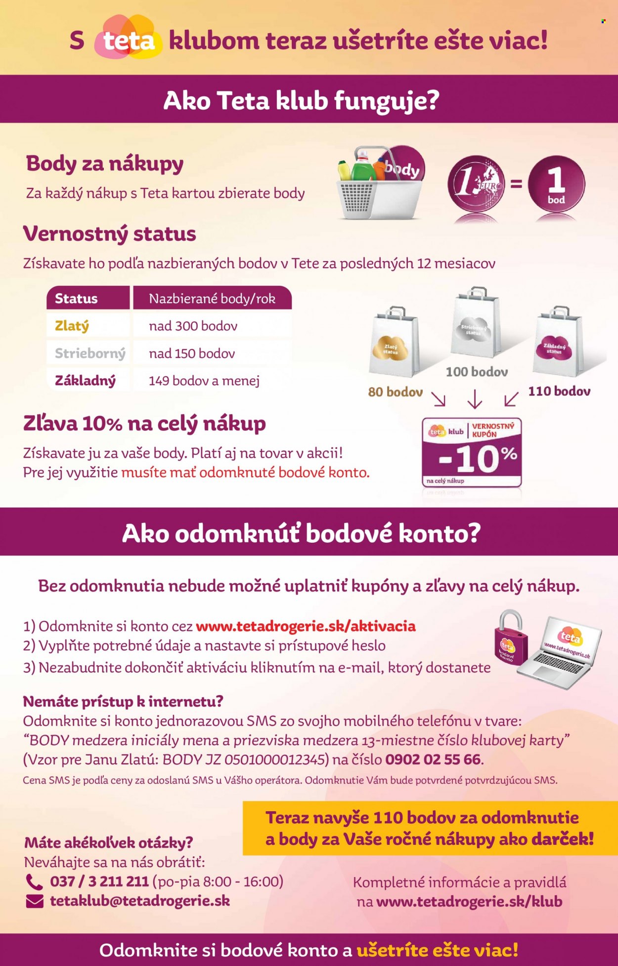 Leták Teta drogerie - 31.7.2023 - 9.8.2023. Strana 2