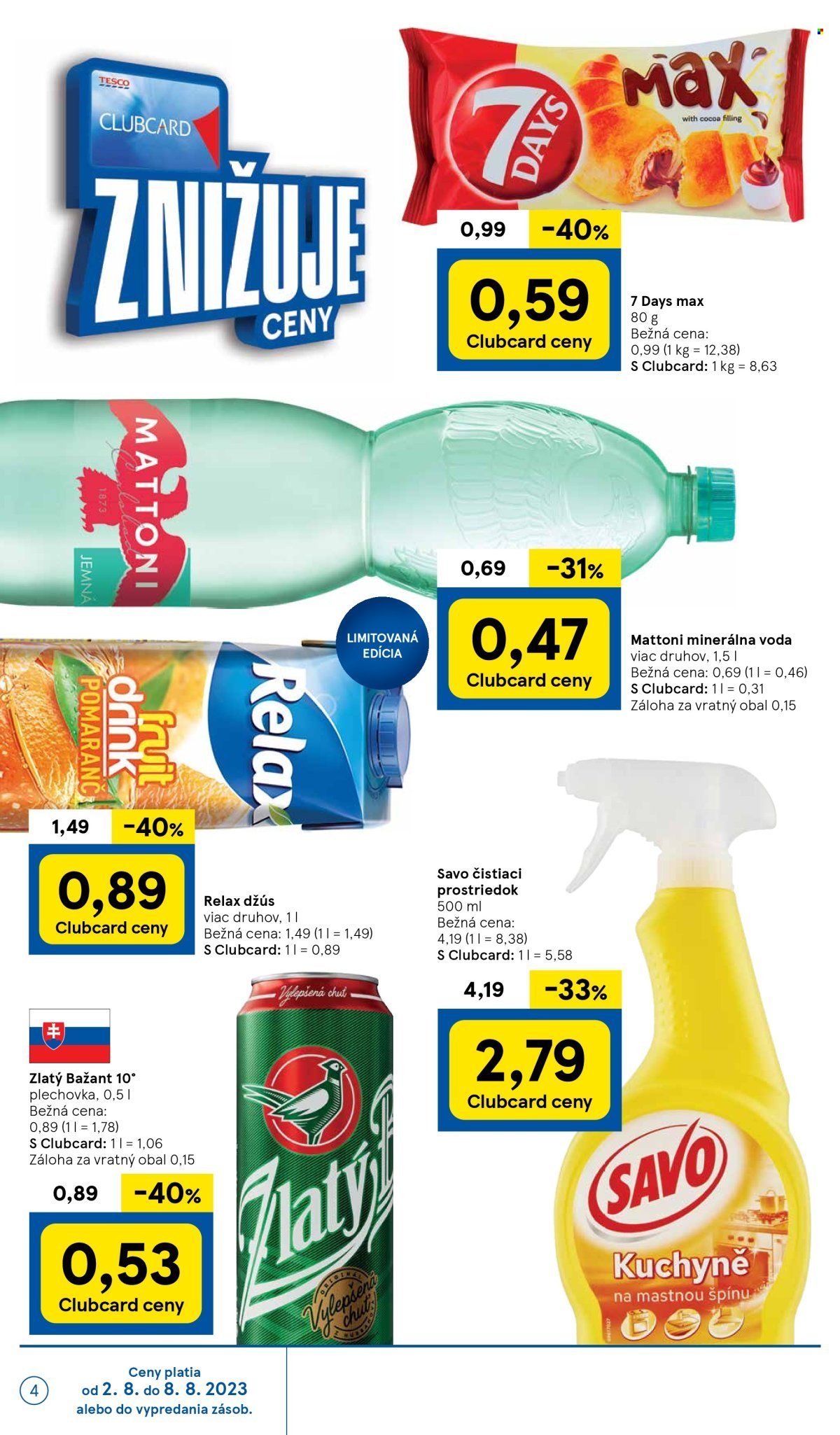 Leták TESCO - 2.8.2023 - 8.8.2023. Strana 4