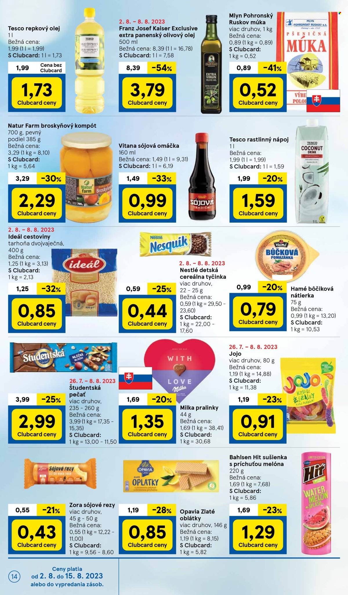 Leták TESCO - 2.8.2023 - 8.8.2023. Strana 14