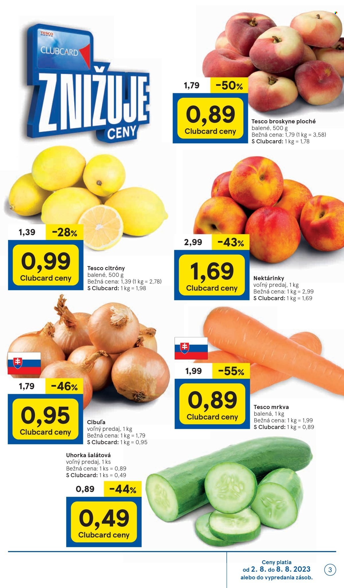 Leták TESCO supermarket - 2.8.2023 - 8.8.2023. Strana 3
