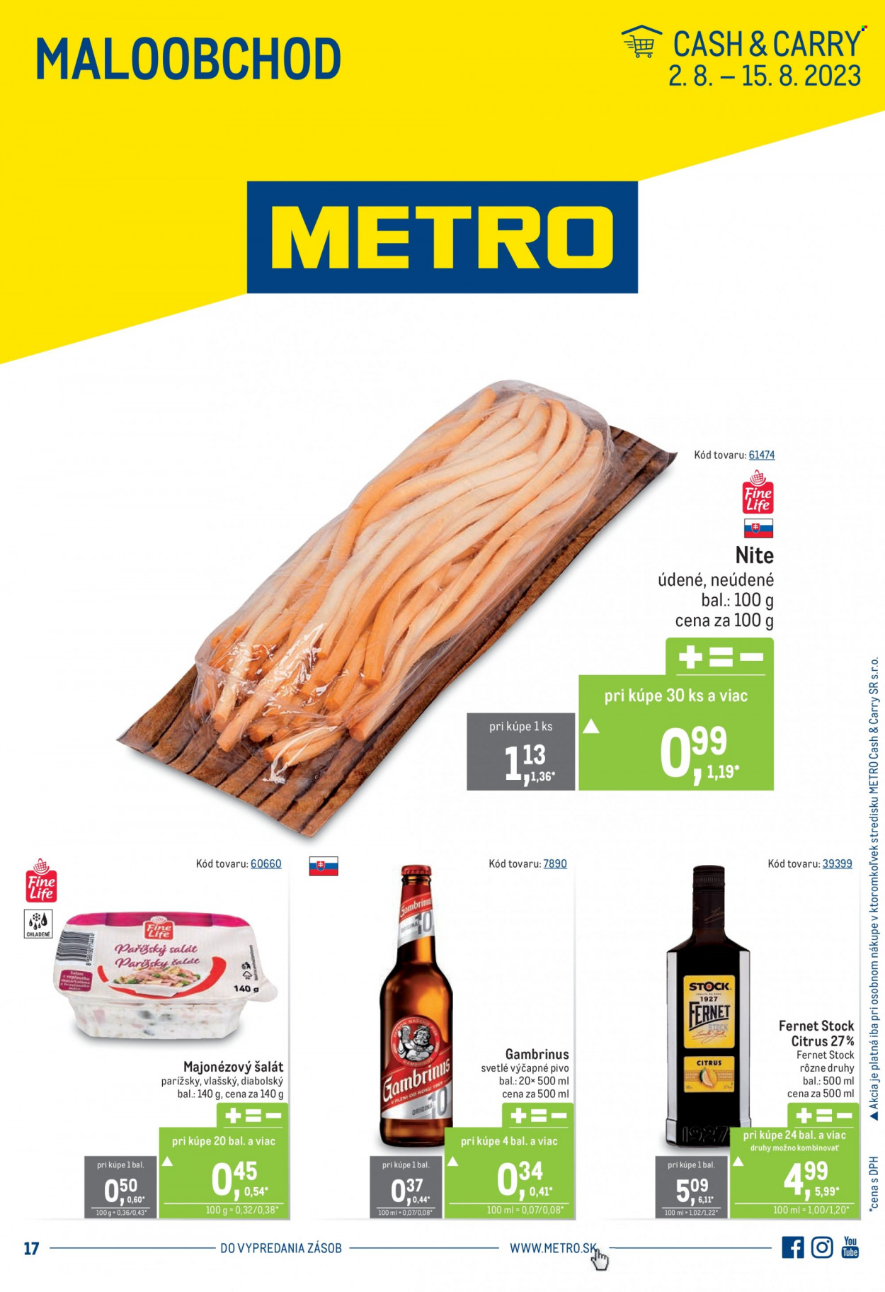 Leták Metro - 2.8.2023 - 15.8.2023. Strana 1