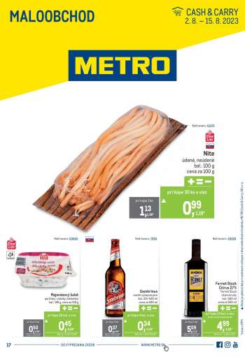 Leták Metro - 2.8.2023 - 15.8.2023.