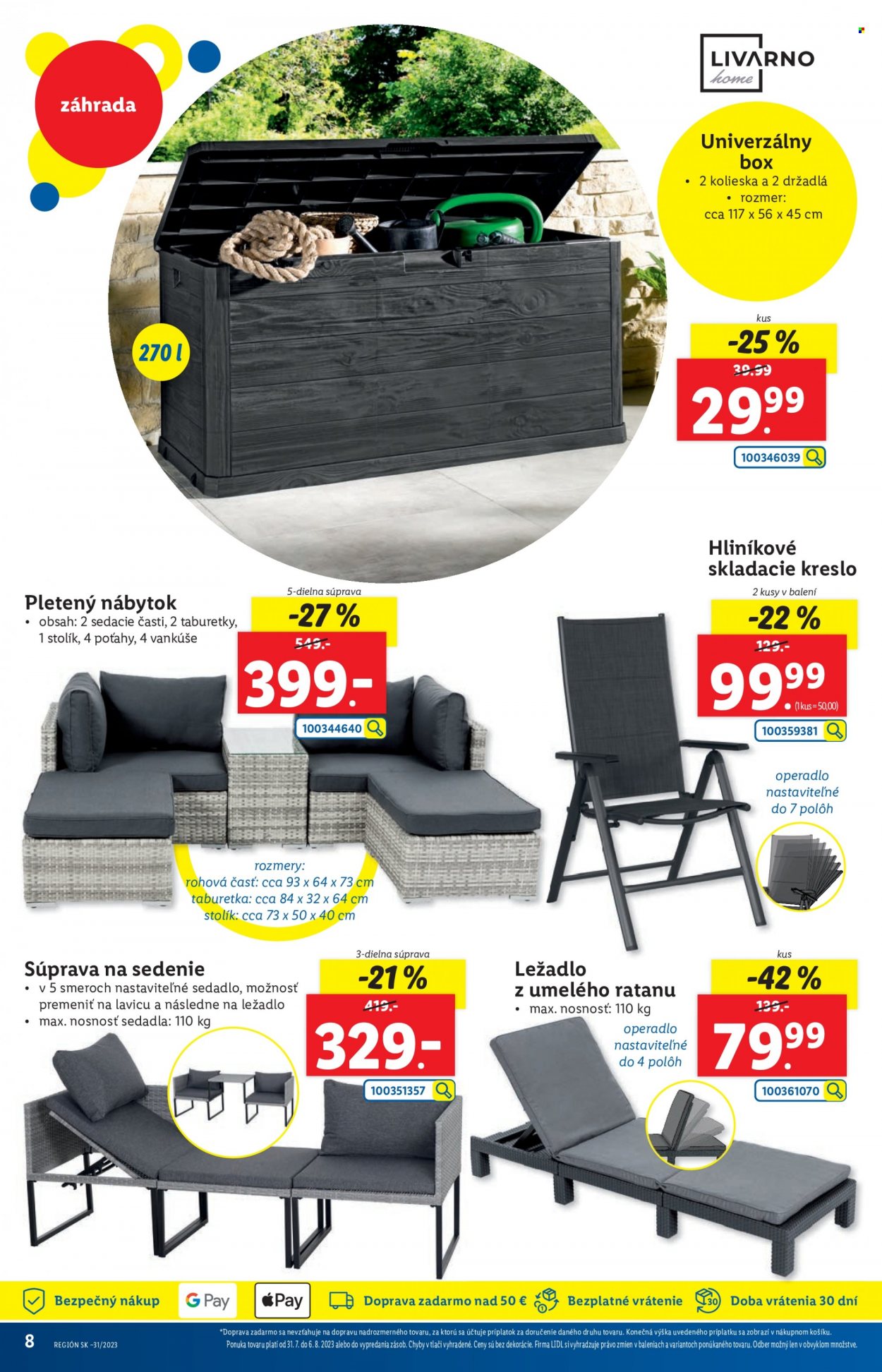 Leták Lidl - 31.7.2023 - 6.8.2023. Strana 8