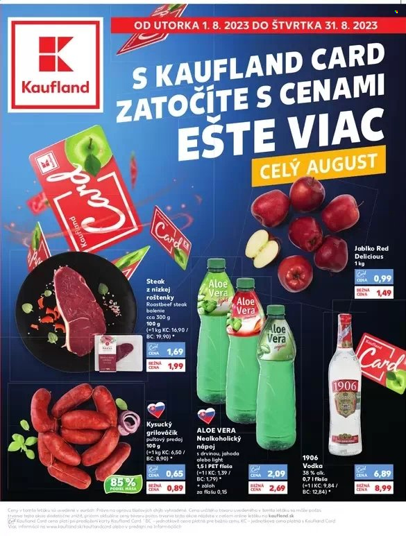 Leták Kaufland - 1.8.2023 - 31.8.2023. Strana 1