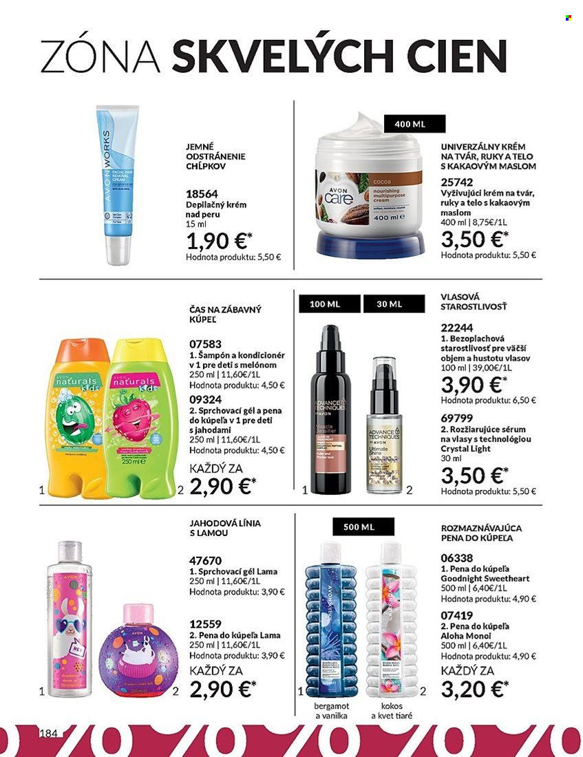 Leták Avon - 1.8.2023 - 31.8.2023. Strana 184