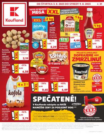 Leták Kaufland - 3.8.2023 - 9.8.2023.