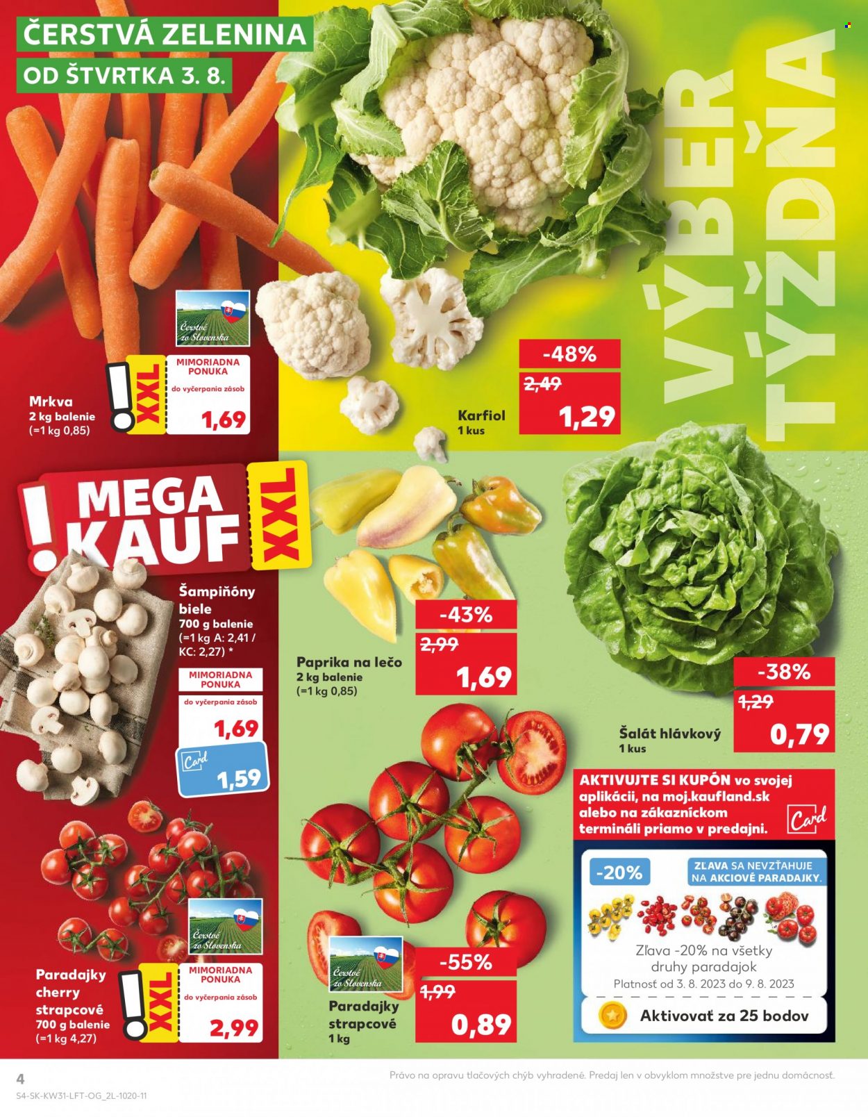 Leták Kaufland - 3.8.2023 - 9.8.2023. Strana 4