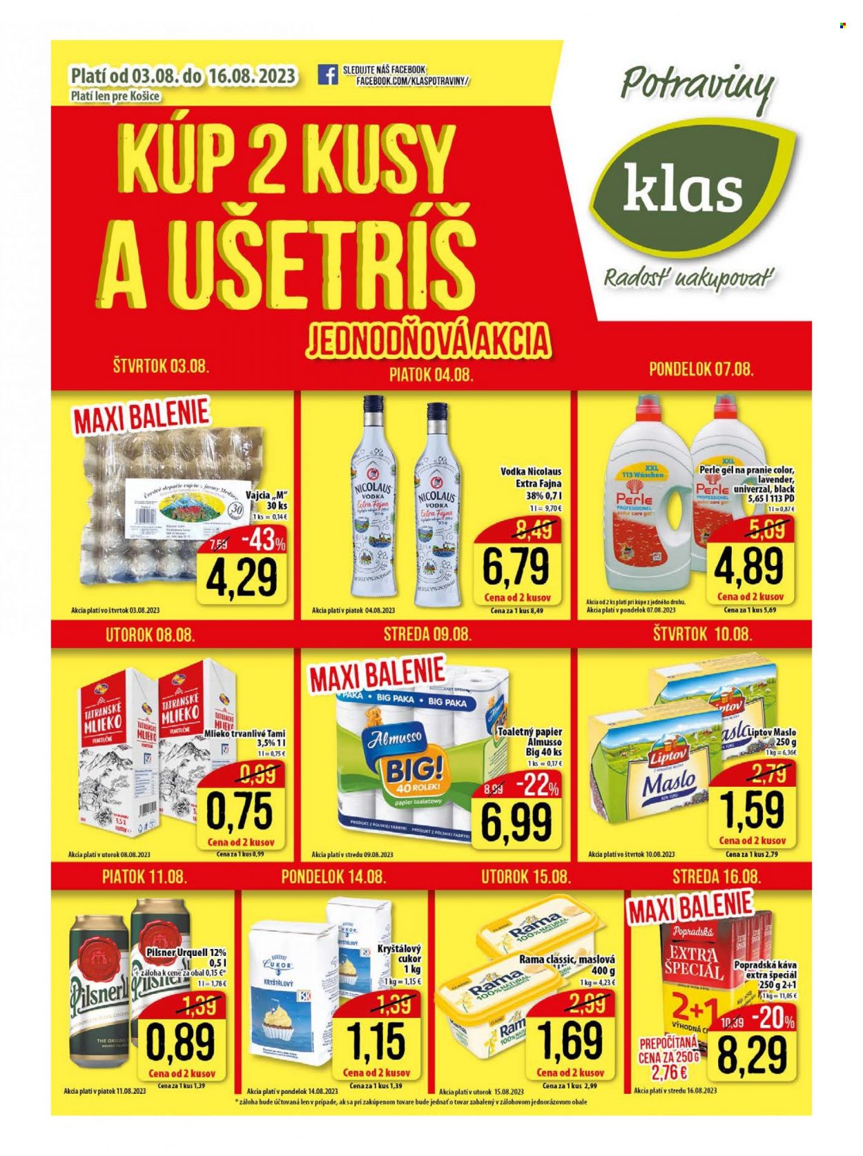 Leták Klas - 3.8.2023 - 16.8.2023. Strana 1