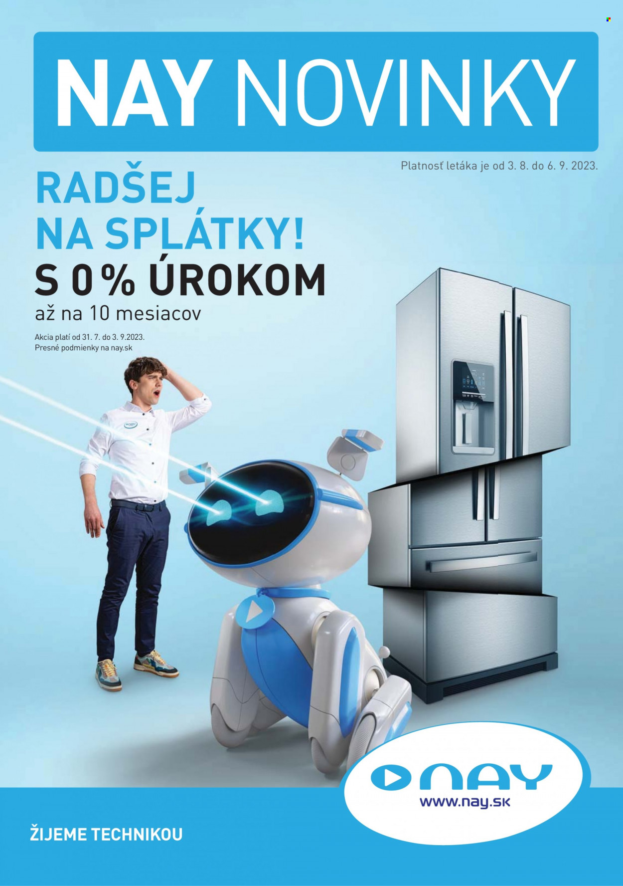 Leták NAY Elektrodom - 3.8.2023 - 6.9.2023. Strana 1
