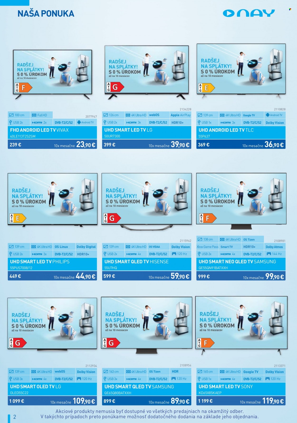 Leták NAY Elektrodom - 3.8.2023 - 6.9.2023. Strana 2