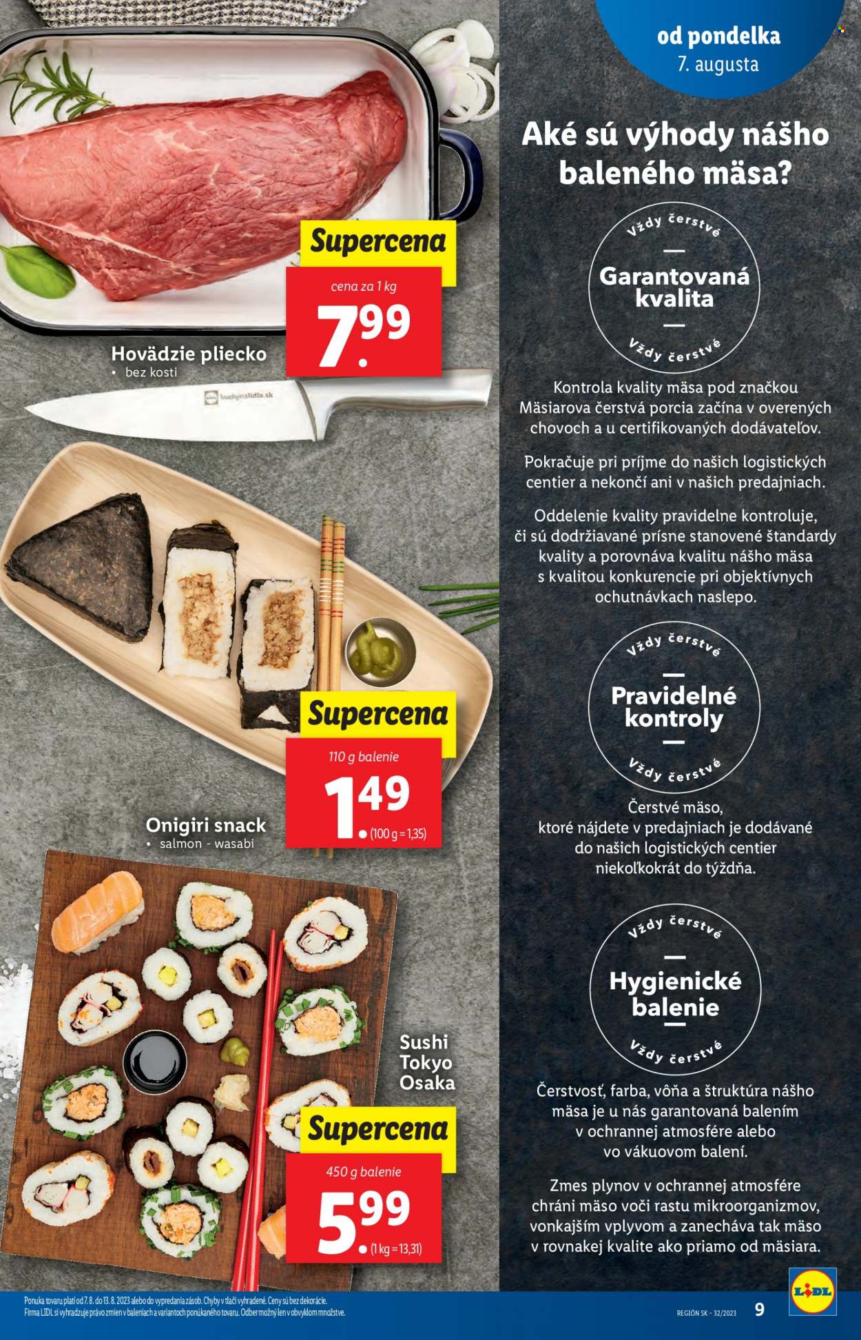 Leták Lidl - 7.8.2023 - 13.8.2023. Strana 9